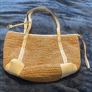 Brighton Tan and Cream Shoulder Bag